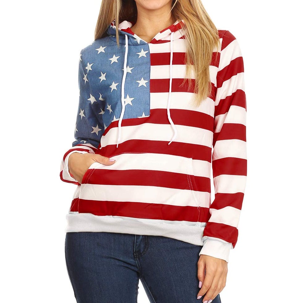 Casual American Flag Pullover Sweater Casual American Flag Pullover Sweater