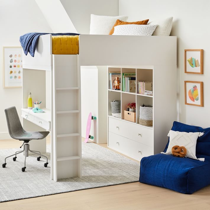 Double loft bed fashion for adults