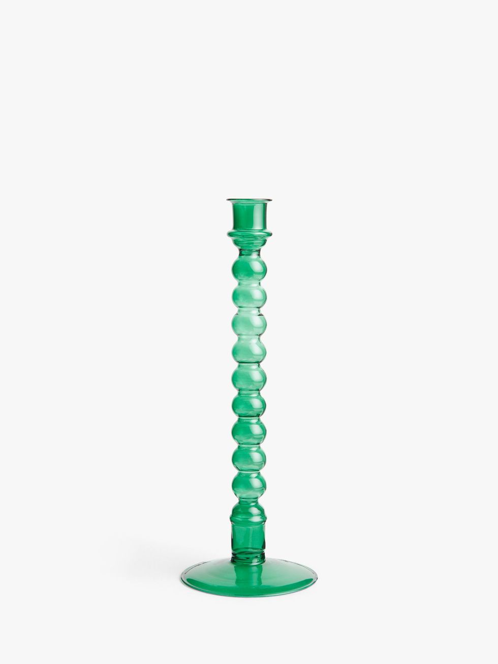 Grassmere Glass Candle Holder Green