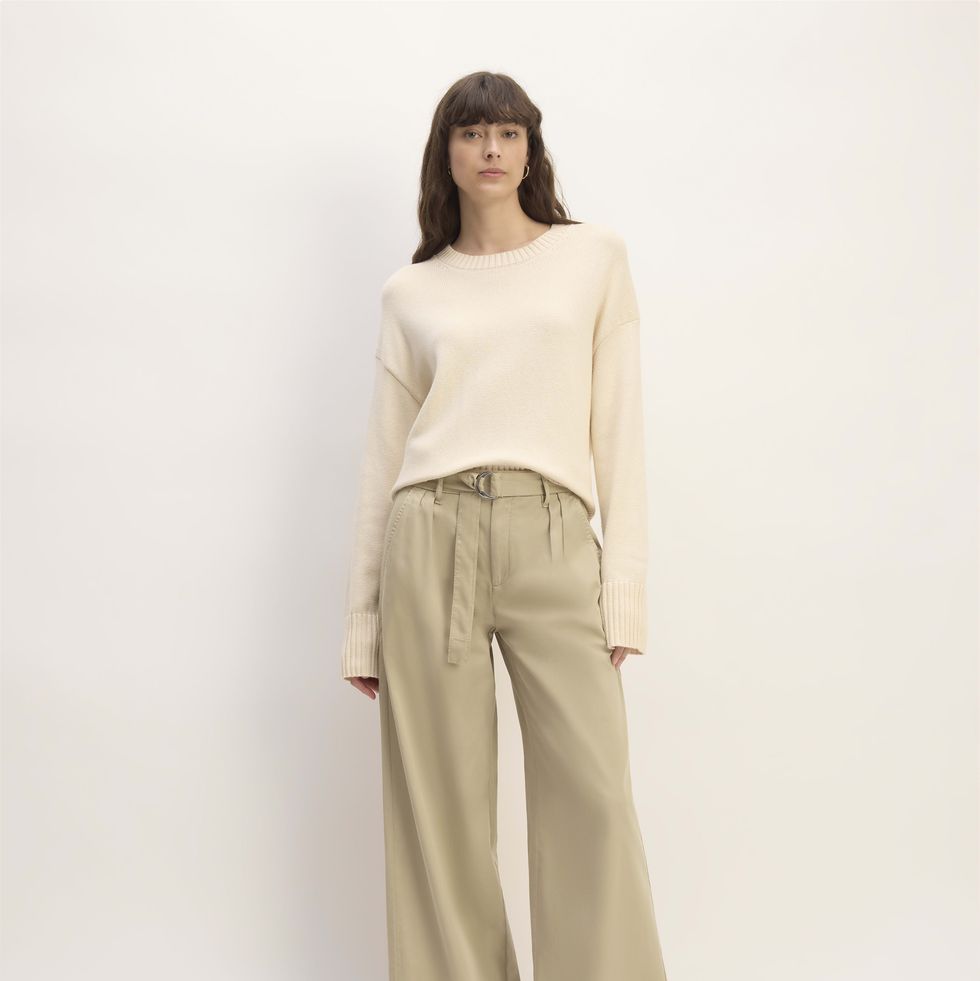 The Pleated Wide-Leg Chino