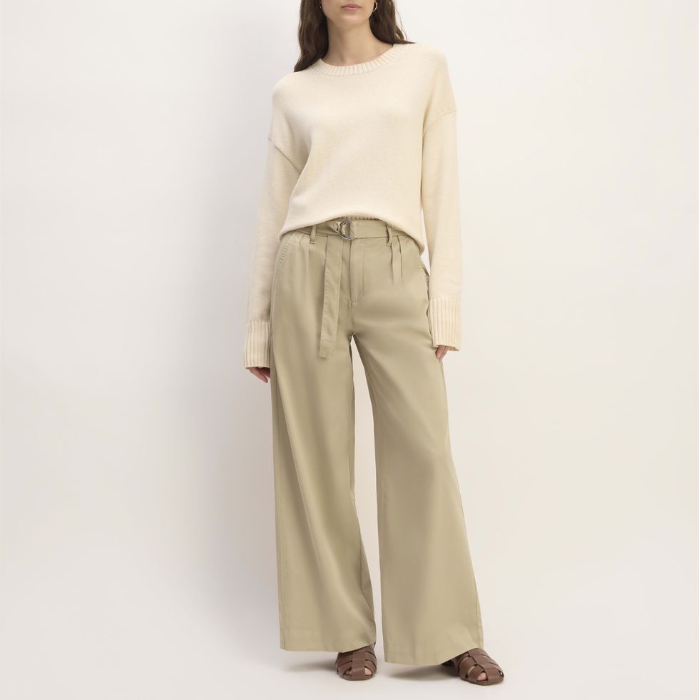 The Pleated Wide-Leg Chino