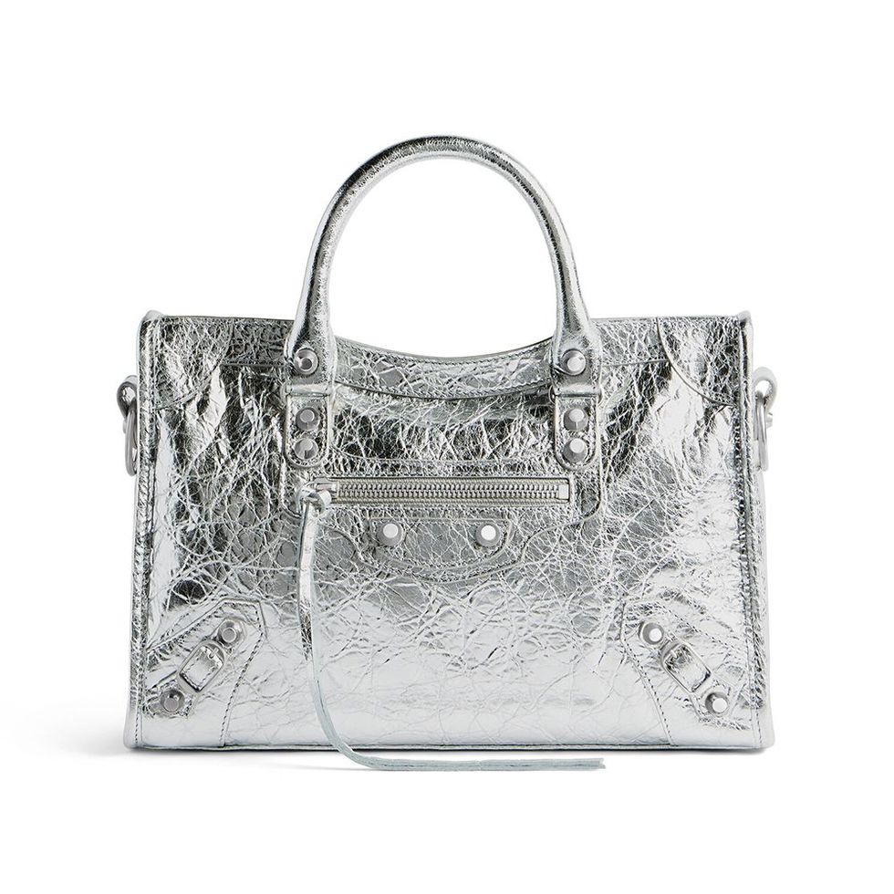 Le City Small Bag Metallized in Silver