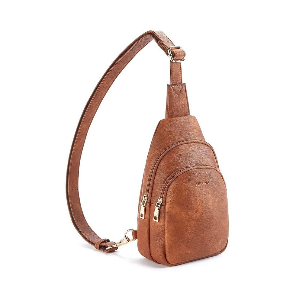 Leather Sling Bag Backpack