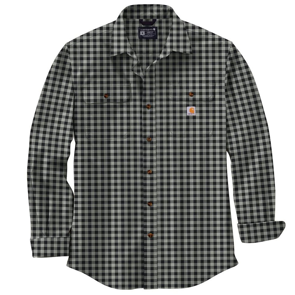 Flannel Long-Sleeve Plaid Shirt 