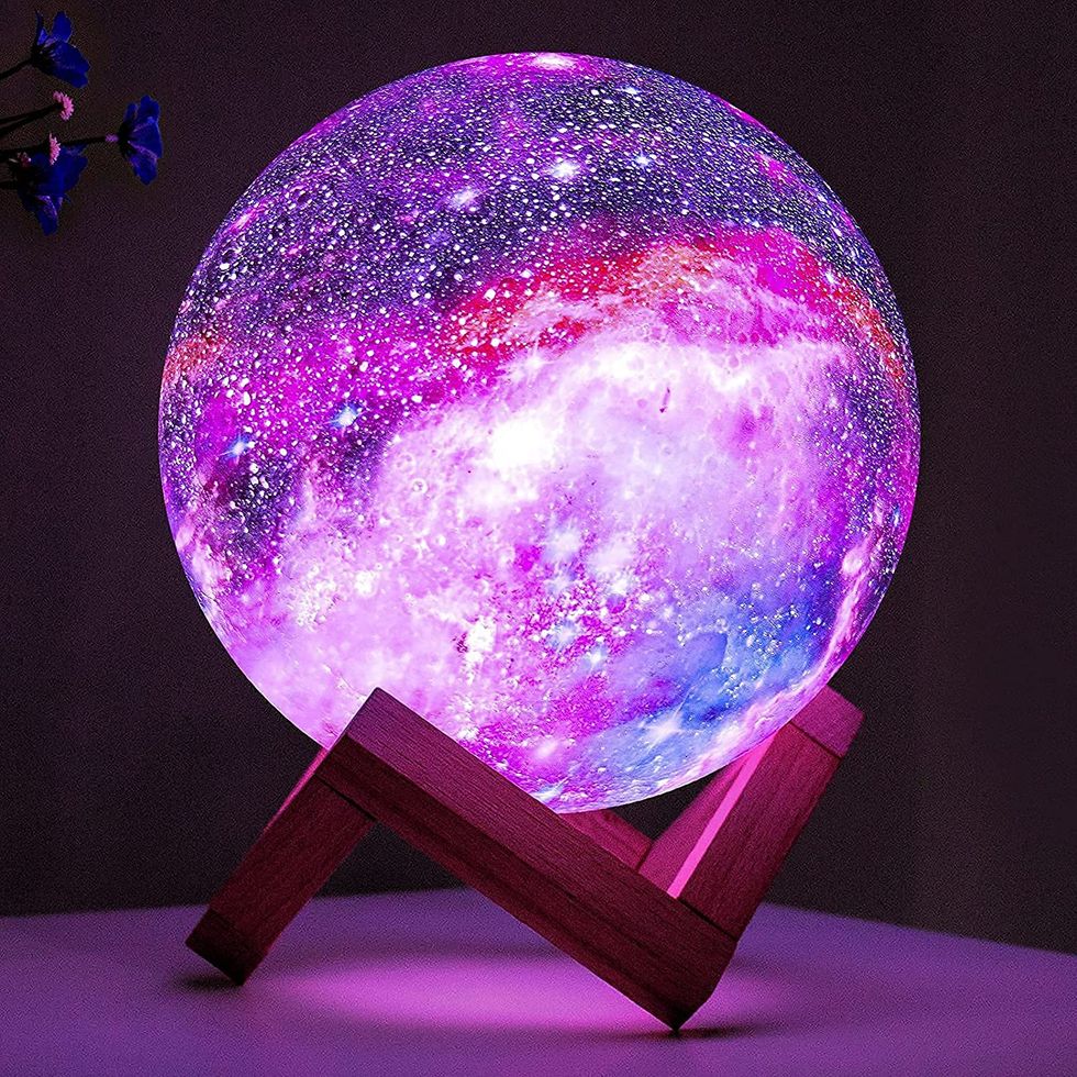 3D Galaxy Moon Lamp