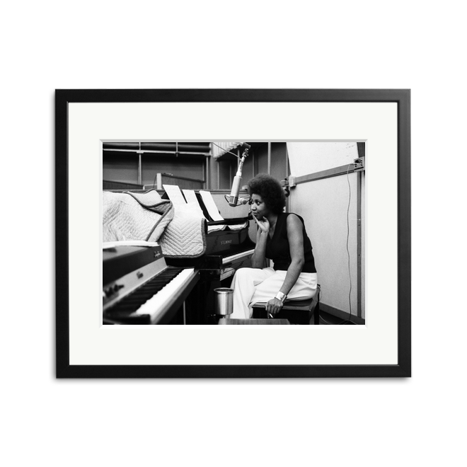 Aretha at the Piano Print