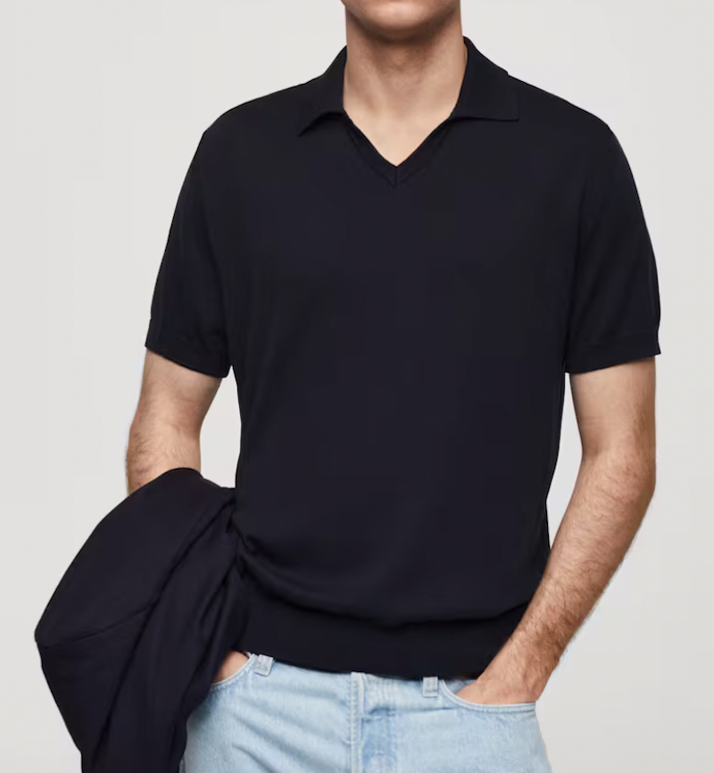 100% Cotton Knitted Polo Shirt