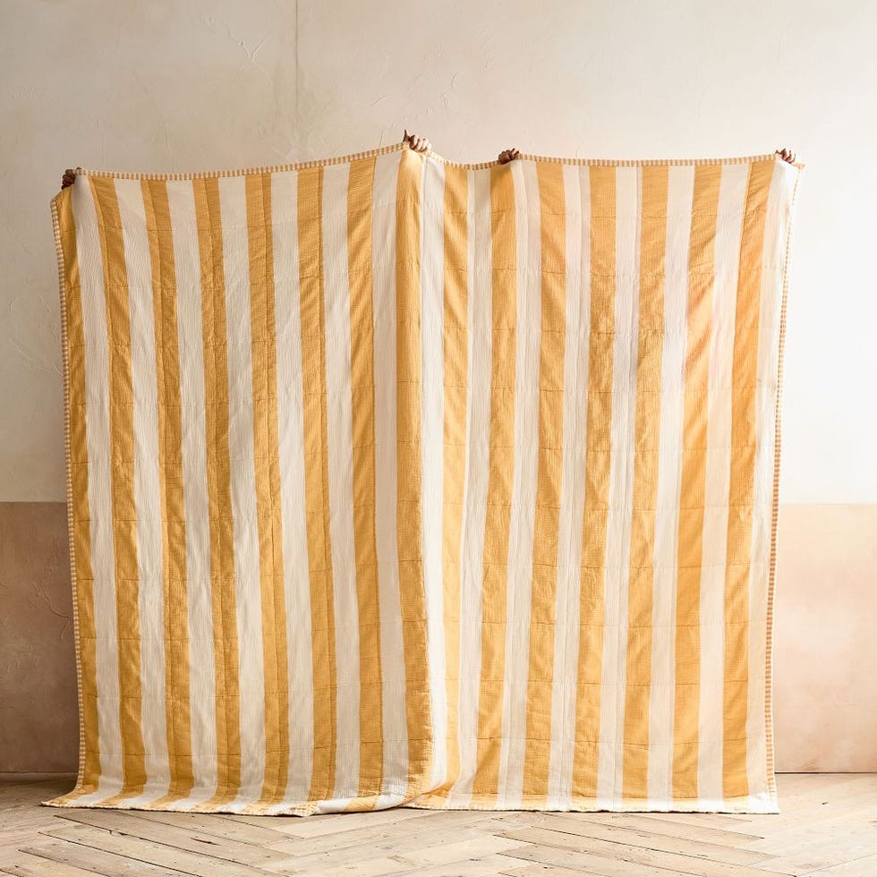 Reversible Cotton Stripe Quilt