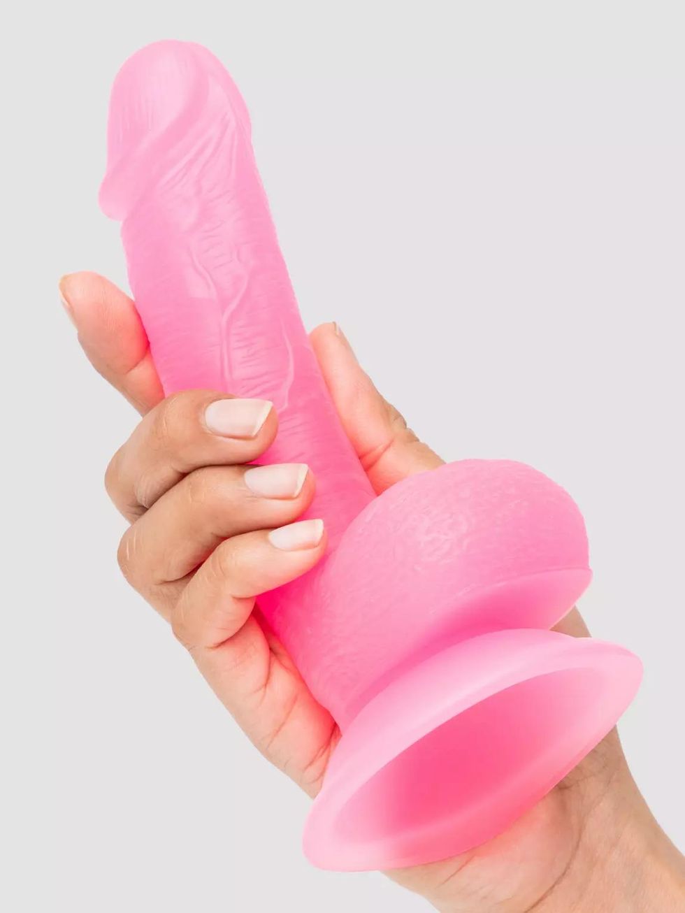 BASICS Glow In the Dark Realistic Suction Cup Dildo 6 Inch