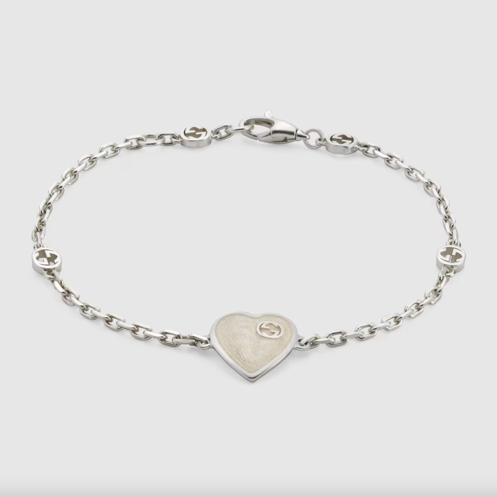 Interlocking G Heart Bracelet