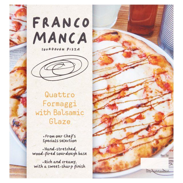 Franco Manca Quattro Formaggi & Balsamic Glaze Pizza
