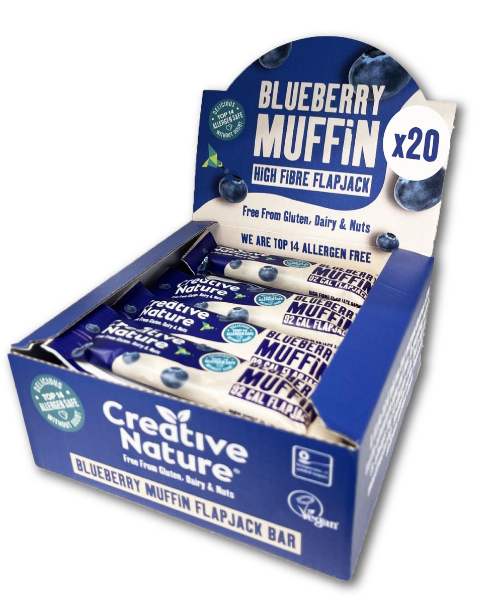  Vegan Snack Bars (Blueberry Muffin) 20 x 30g