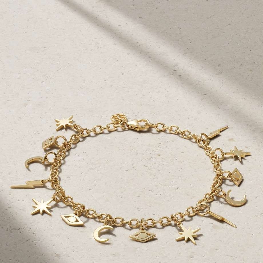 Fringe 14-karat gold bracelet