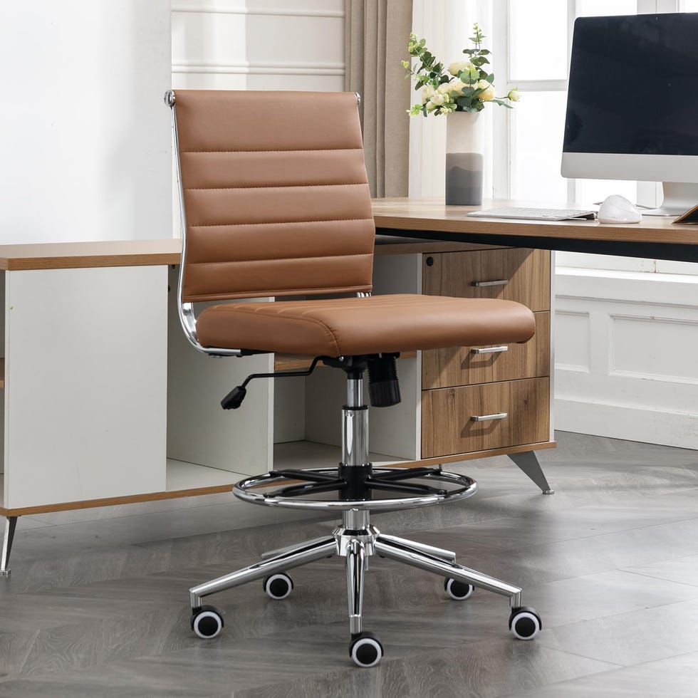 Okeysen Drafting Armless Desk Chair