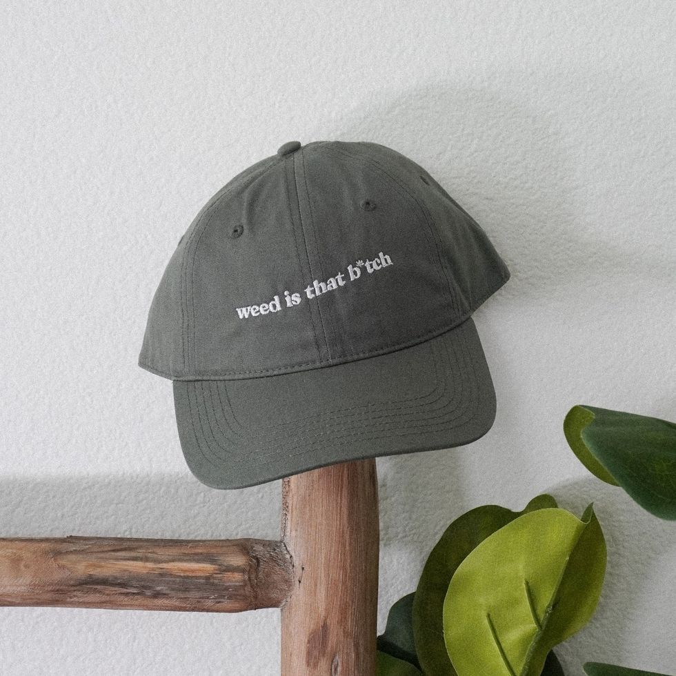 “Weed Is That B-tch” Embroidered Cap