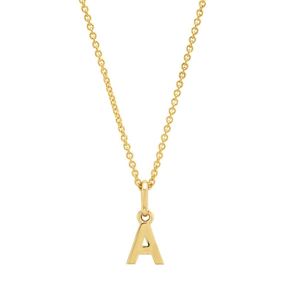 Mini Uppercase Letter Necklace