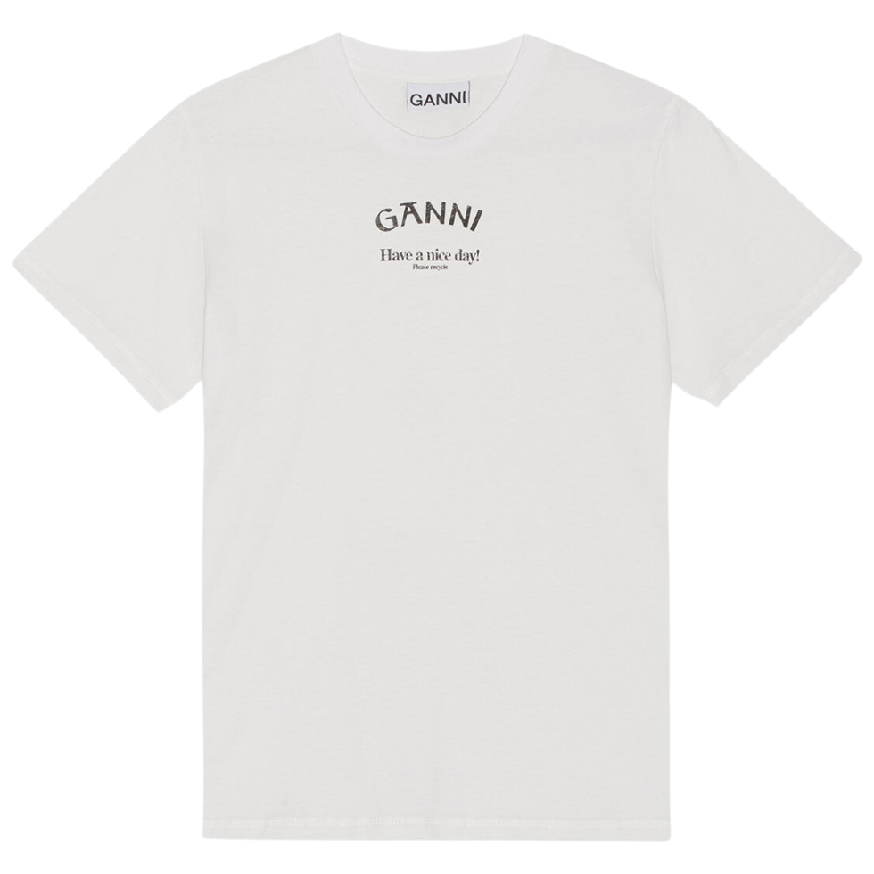 Ganni wit T-shirt