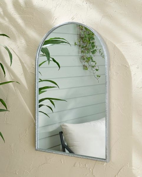 Churchgate arched indoor outdoor wall mirror