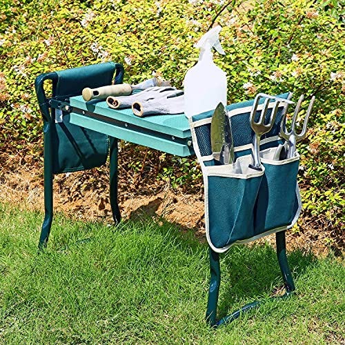 Garden Kneeler and Seat with 2 Tool Pouches