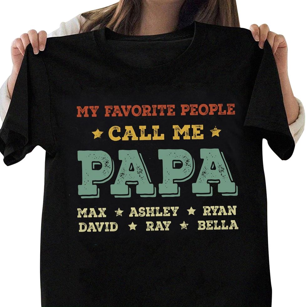 Mens Fathers Day Funny My Favorite People Call Me Daddy Grandpa Shirt