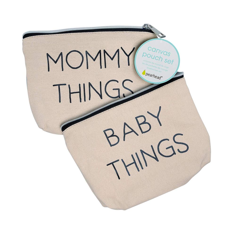 Mommy and Baby Canvas Pouch Set