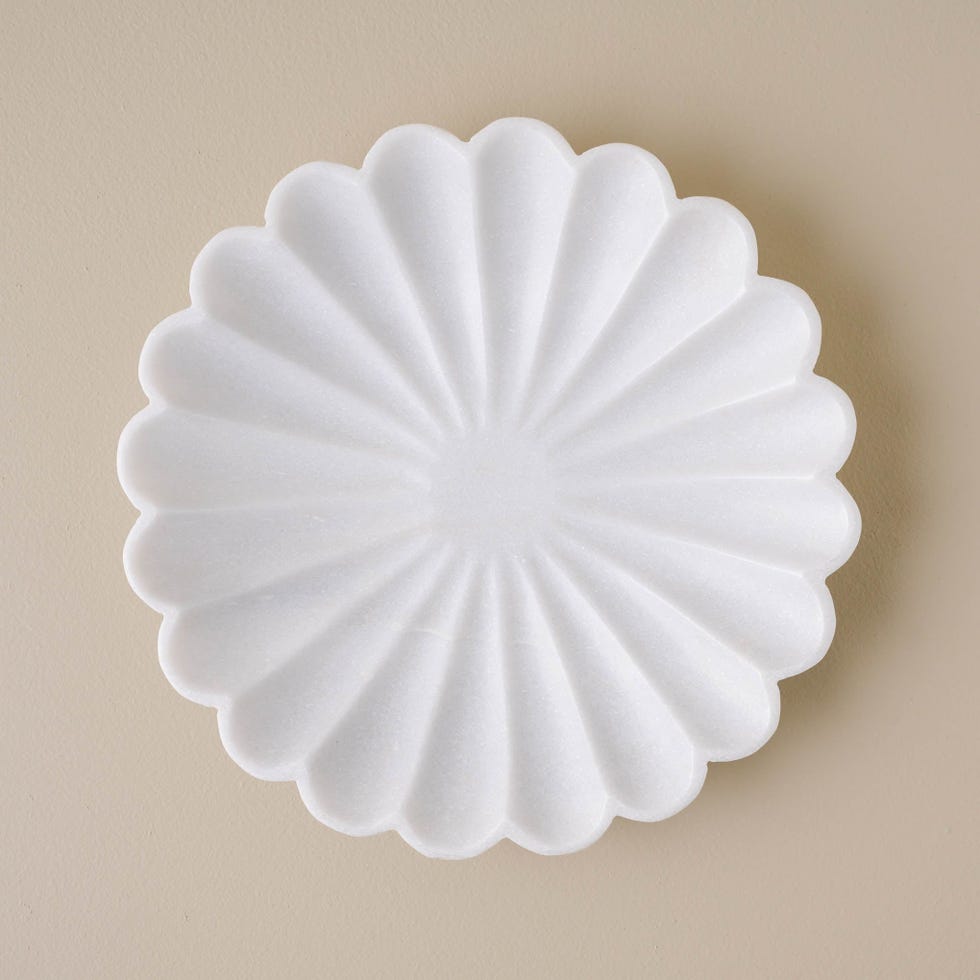 Scalloped Marble Bowl