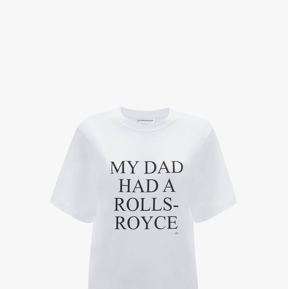'My Dad Had A Rolls-Royce' Slogan T-Shirt 