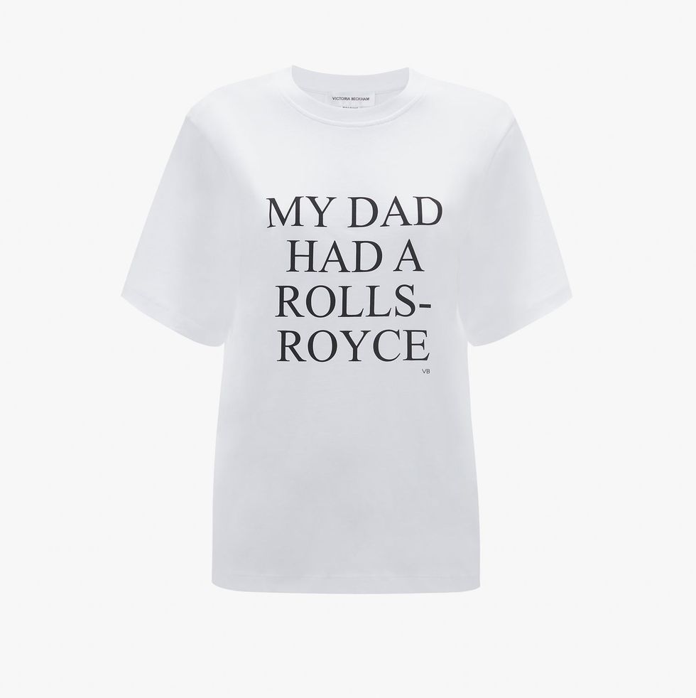 'My Dad Had A Rolls-Royce' Slogan T-Shirt 