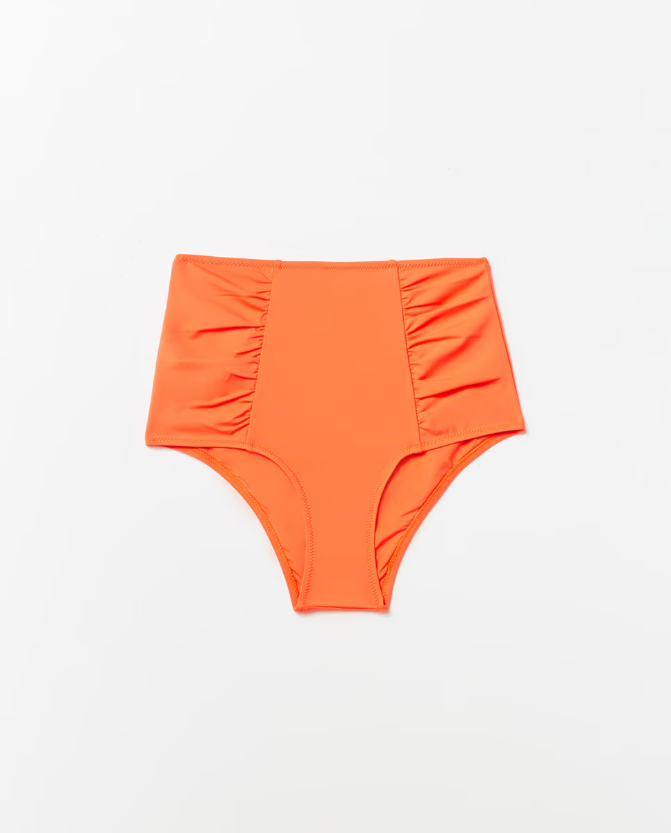 Bikini tiro alto naranja