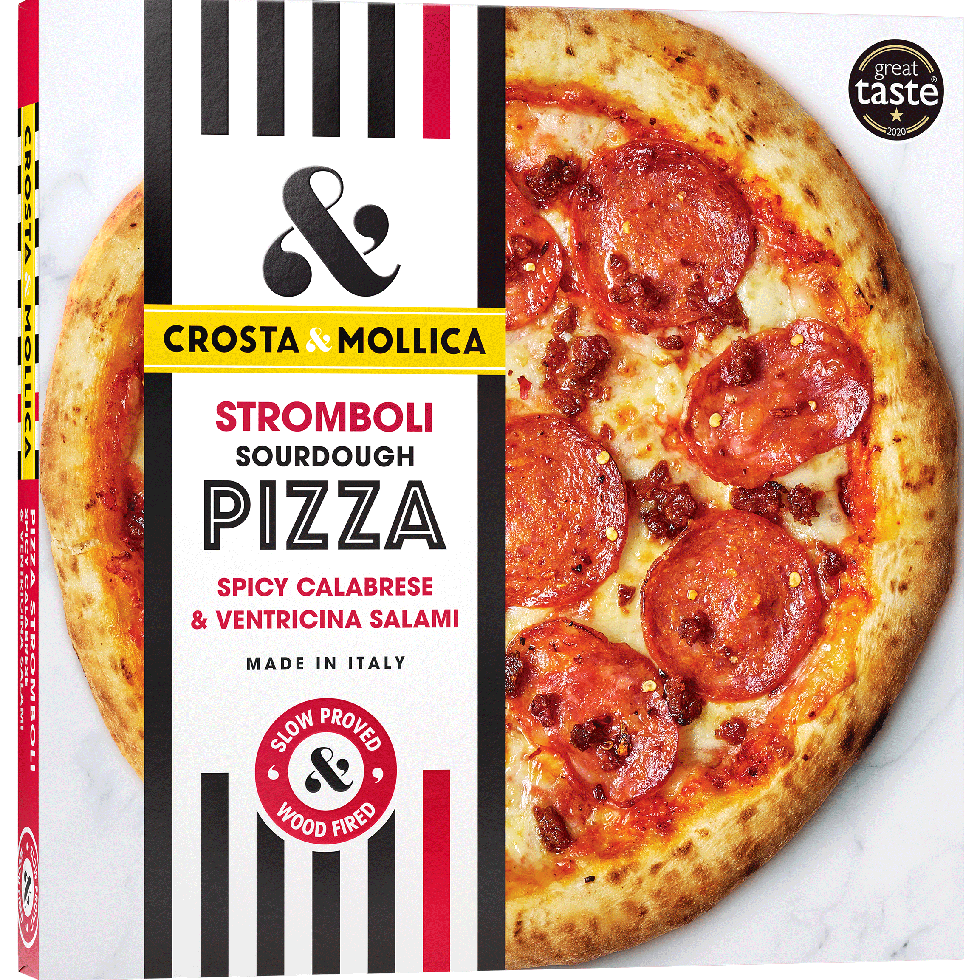 Crosta & Mollica Stromboli Sourdough Pizza with Pepperoni & Spicy Salami