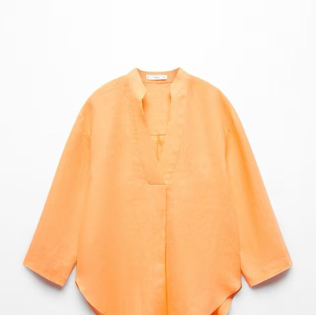 Mango blouse van 100% linnen