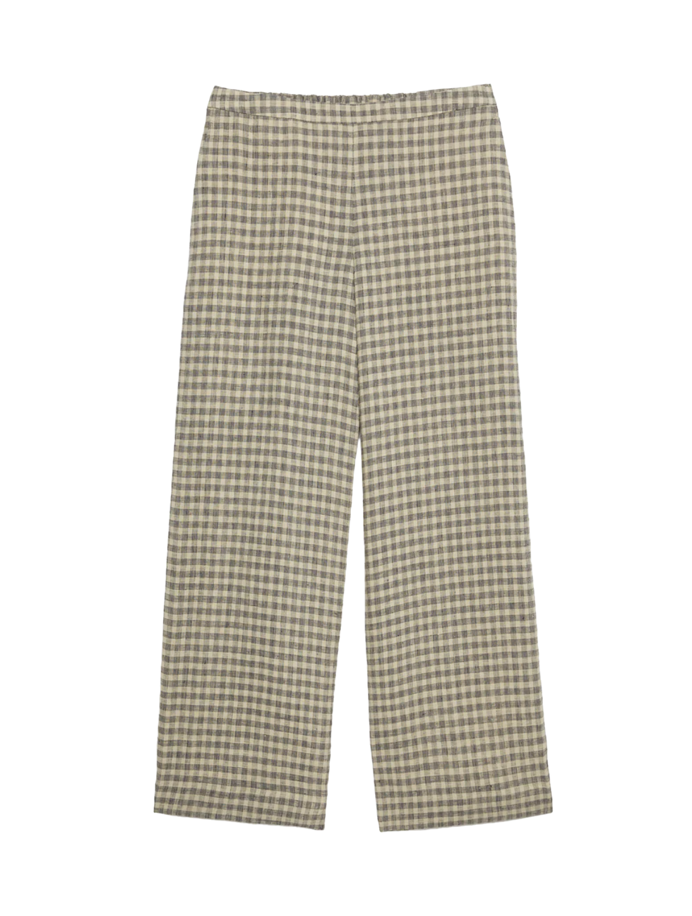 Jigsaw Linen Check Palazzo Trouser