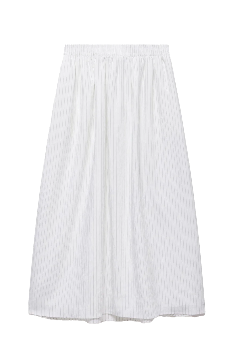 White Striped Maxi Skirt
