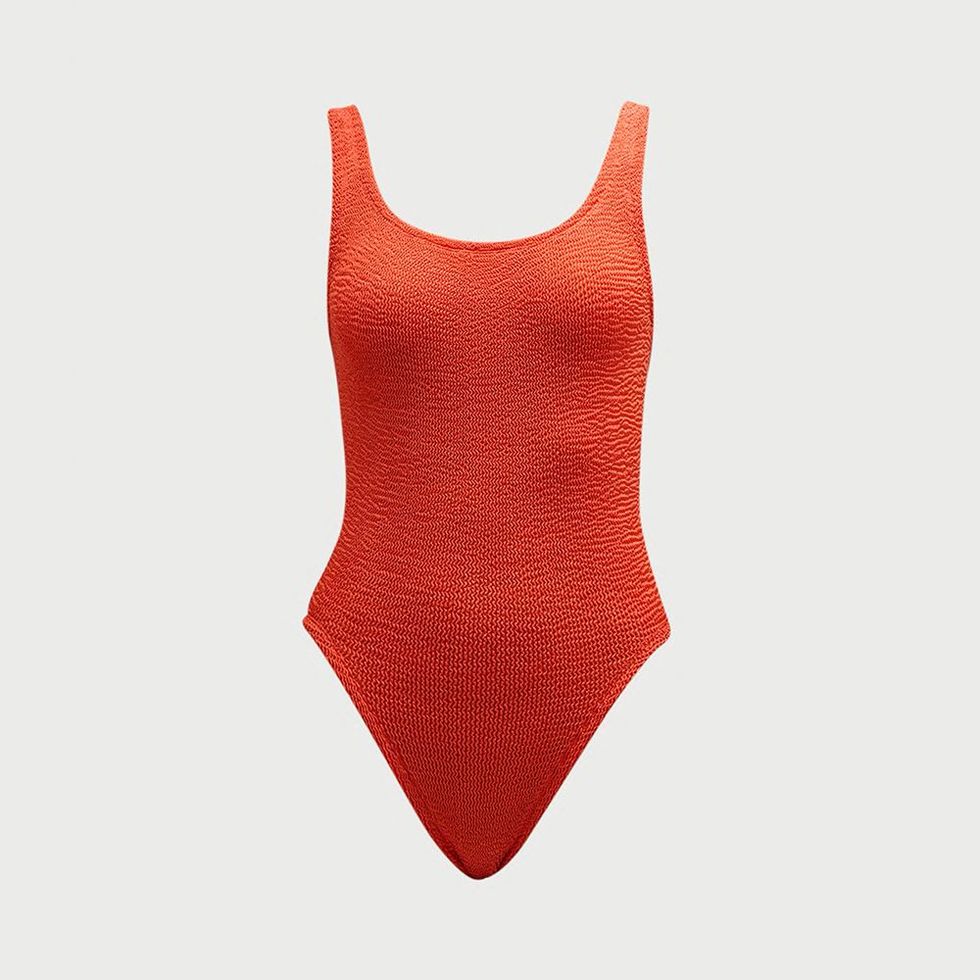 Square-Neck One-Piece Swimsuit