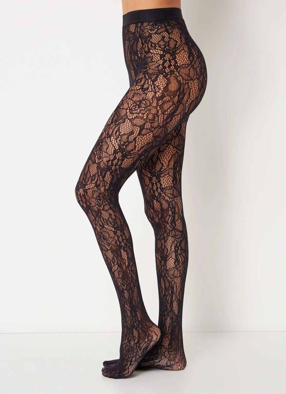 Wolford Floral naadloze net panty