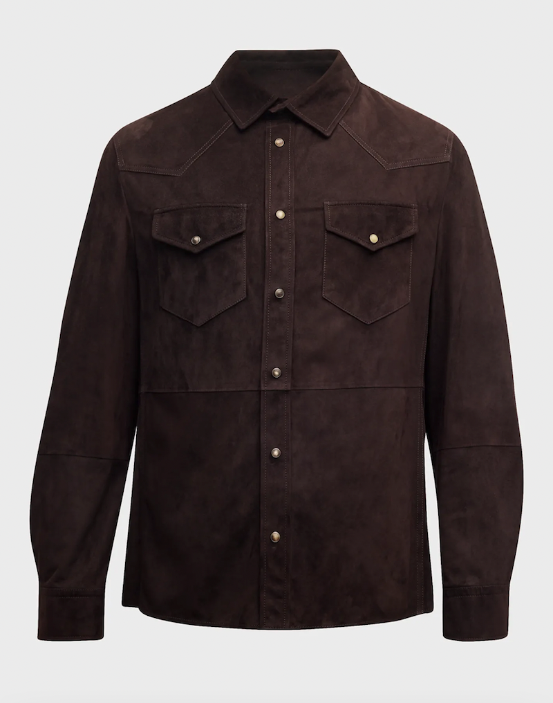 Suede Shirt Jacket