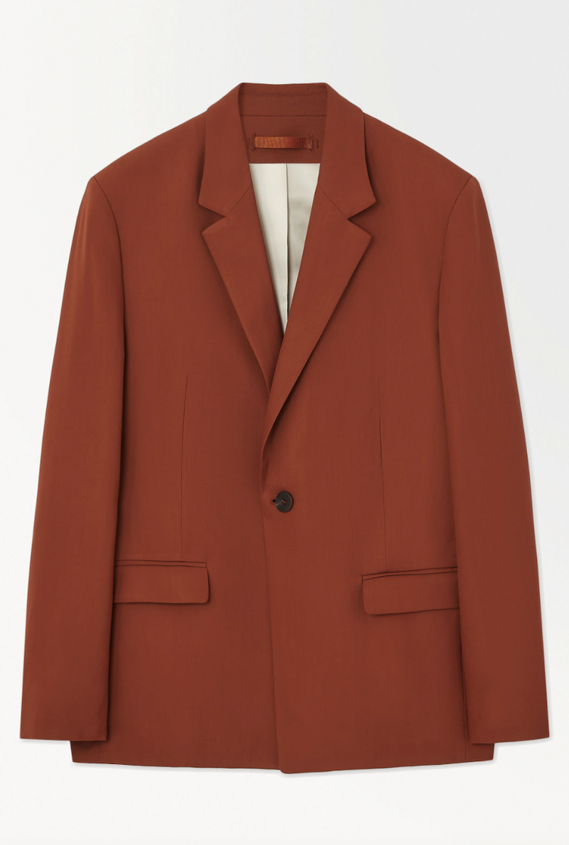 Single-Breasted Wool Blazer