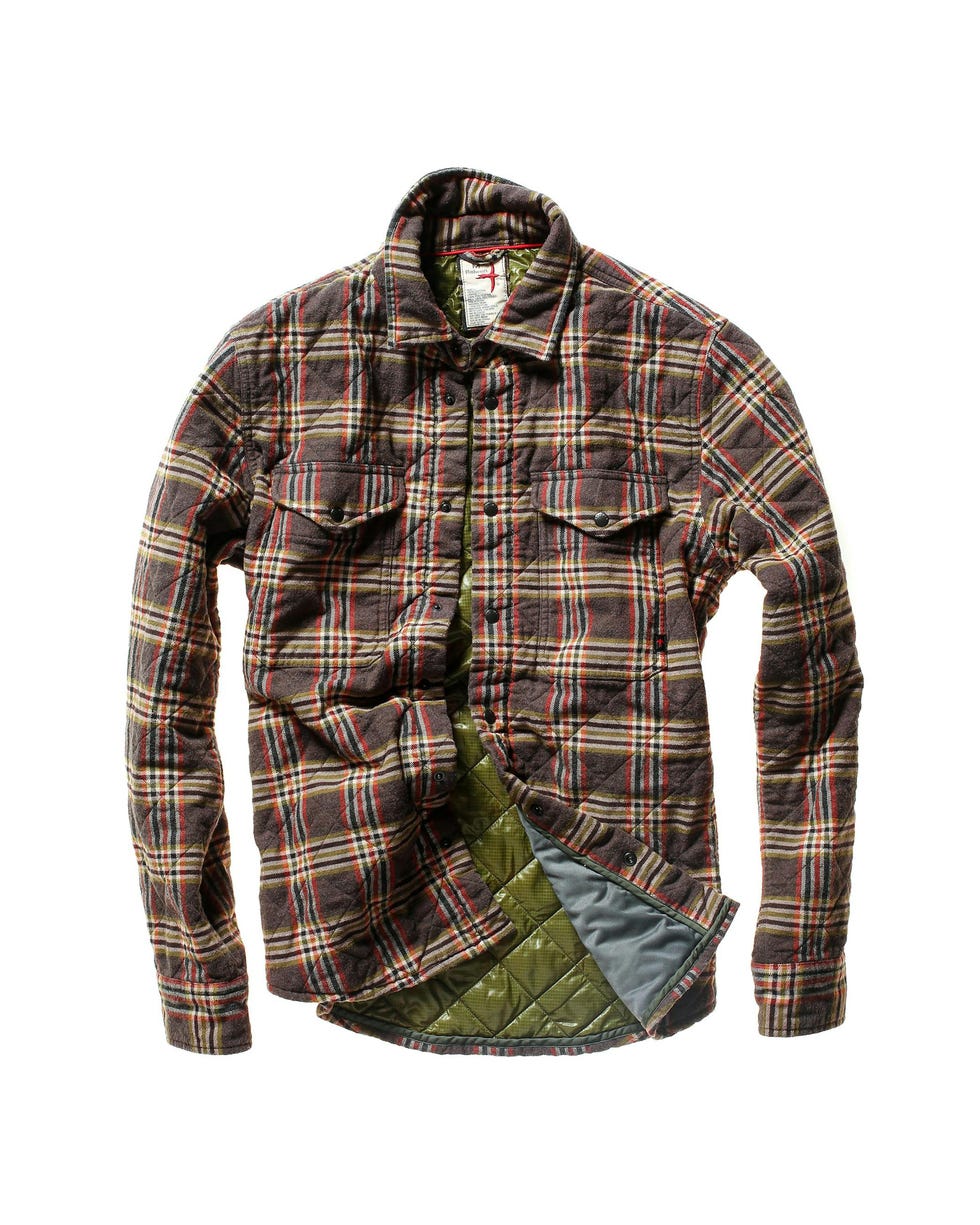 Quilted Flannel Shirt Jacket 