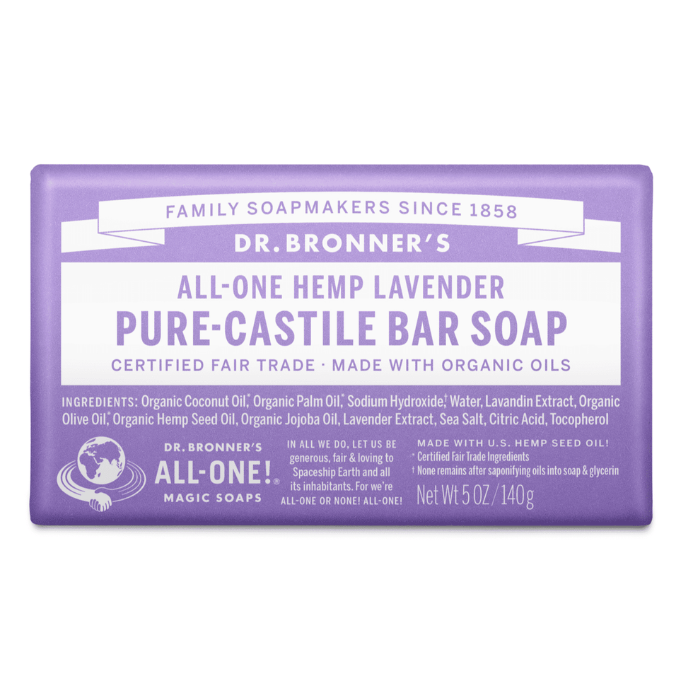 Pure-Castile Bar Soap in Lavender