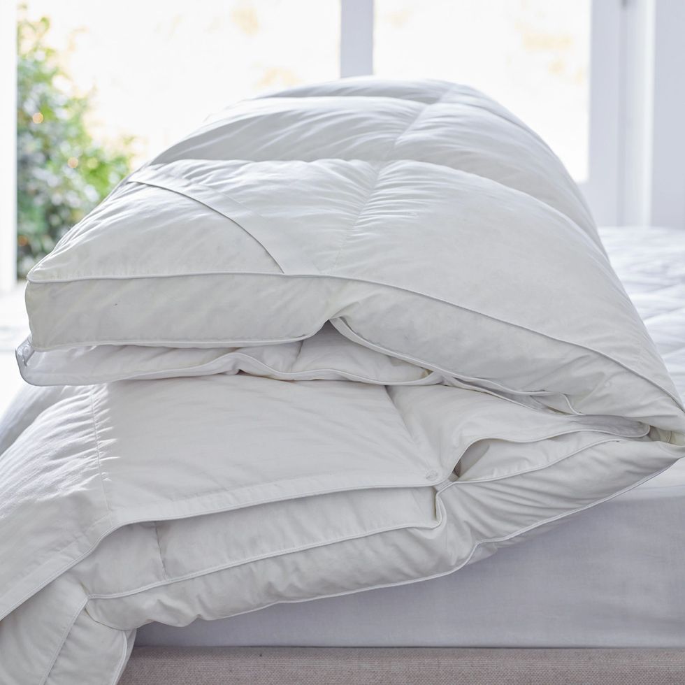 The White Company Luxury White Down Topper - double