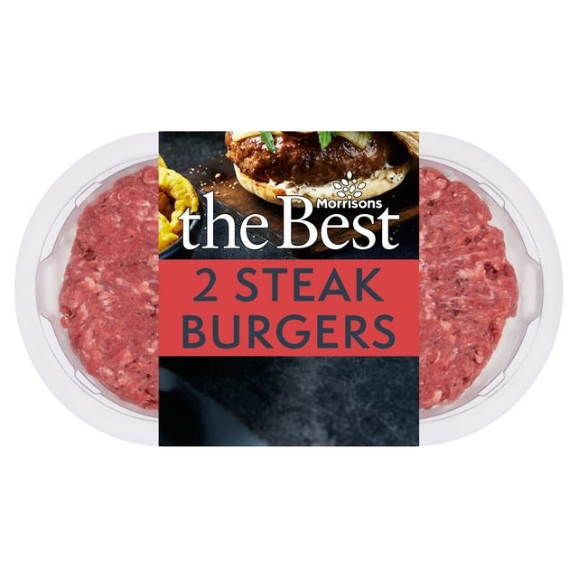 Morrisons The Best 2 Steak Burgers 340g
