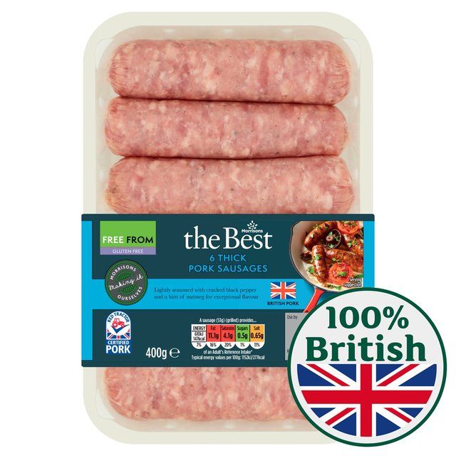 Morrisons The Best Thick Pork Sausages