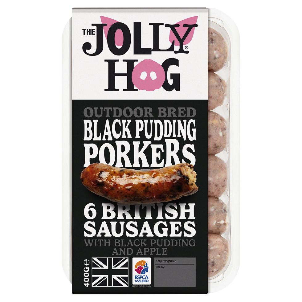 The Jolly Hog Black Pudding Porker Sausages 