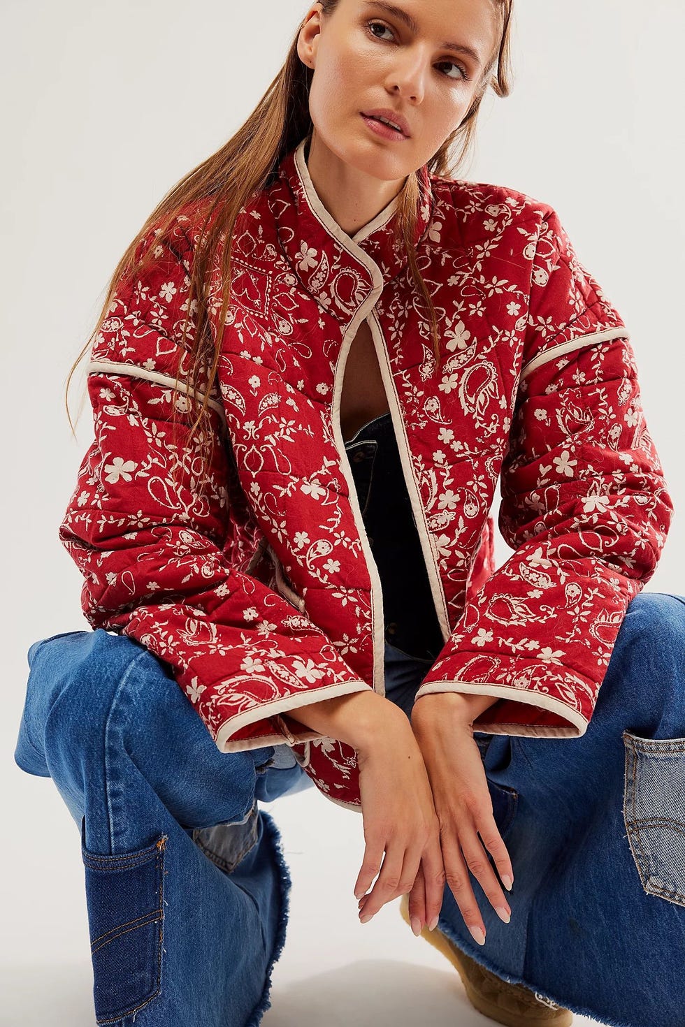 Chloe Jacket in Brick