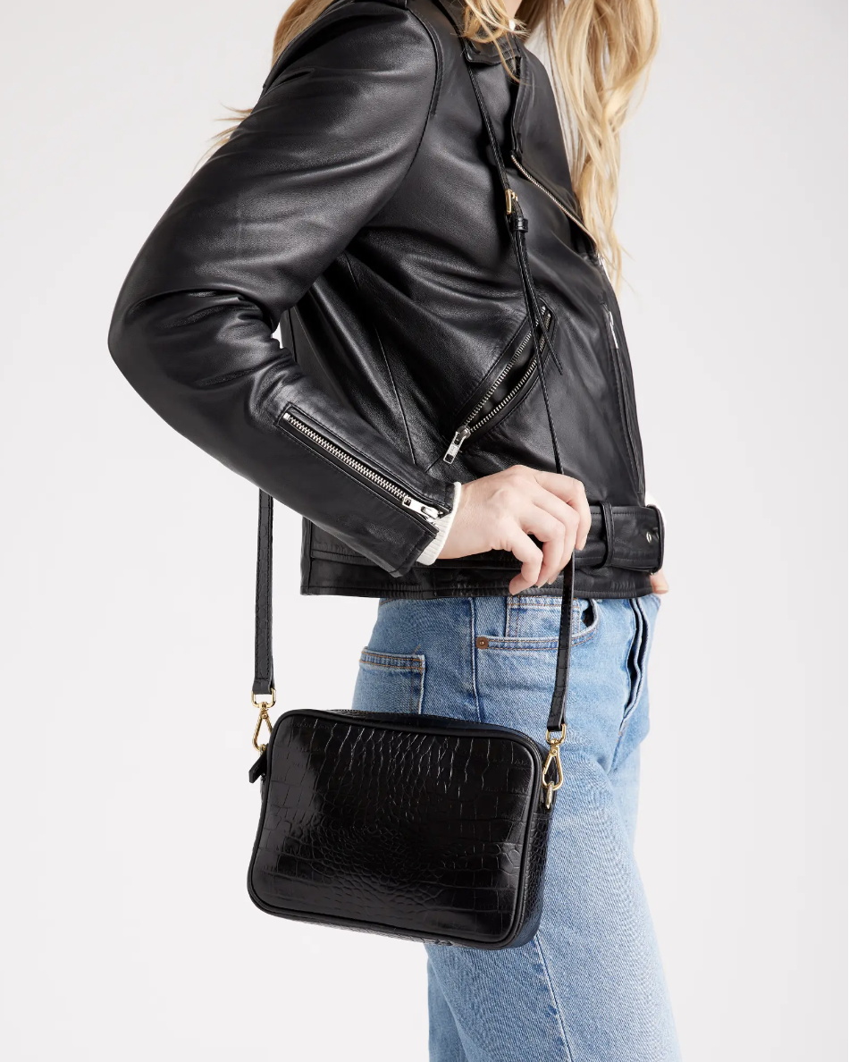 Italian Leather Crossbody Bag