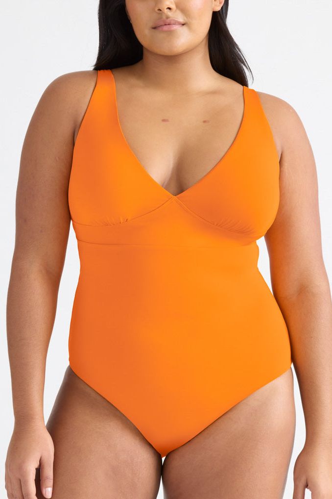Deep-V One-Piece Swimsuit