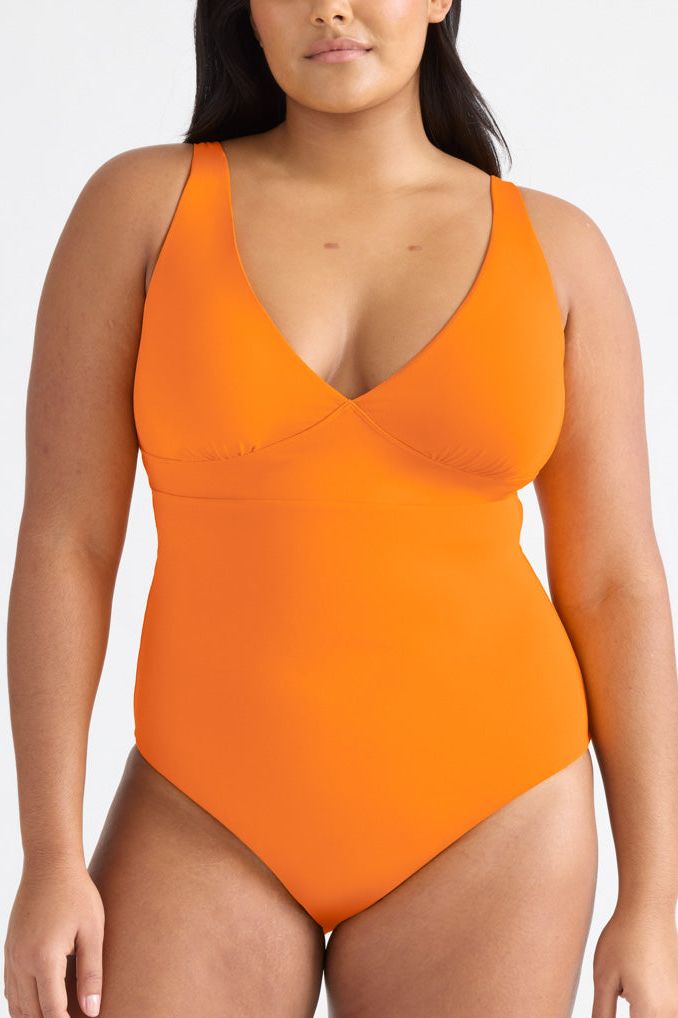 Deep-V One-Piece Swimsuit