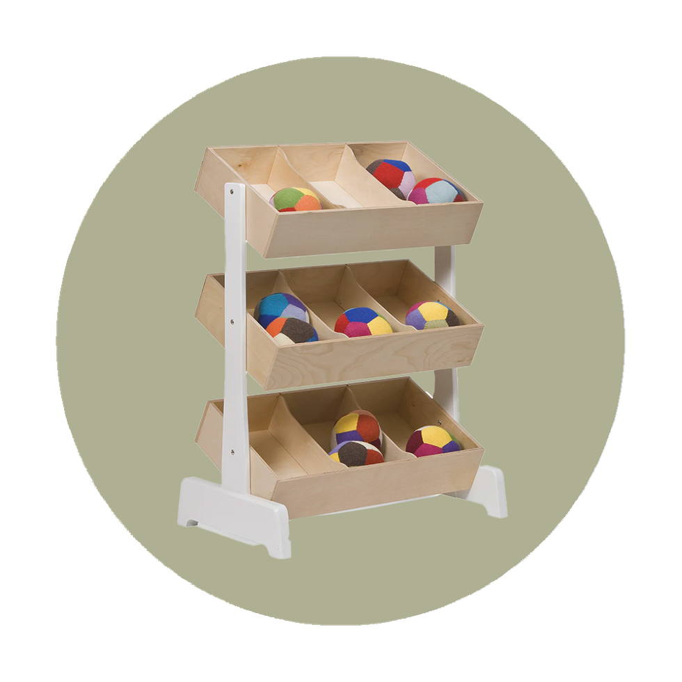 Keep Toys Organized in Wooden Bins
