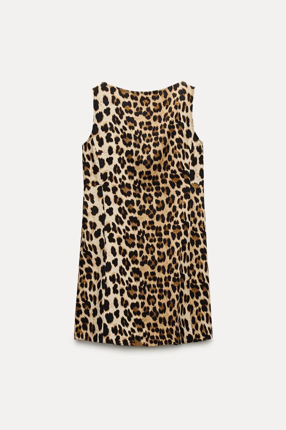 Vestido con estampado de leopardo