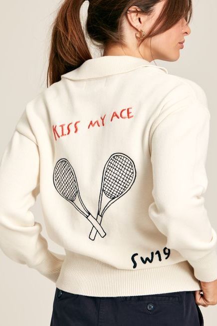 Jumper with Tennis Embroidery